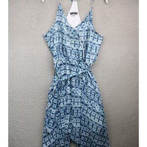 Banana Republic Sleeveless Chiffon Maxi Dress-Asymmetrical Hem-Lined-Large/P